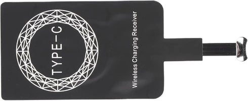 Qi Type C Ultra Thin Charging Receiver, Type C DC 5V/800mA Universal Charger Adapter Portable Qi Charging Receiver for Mobile Phone...