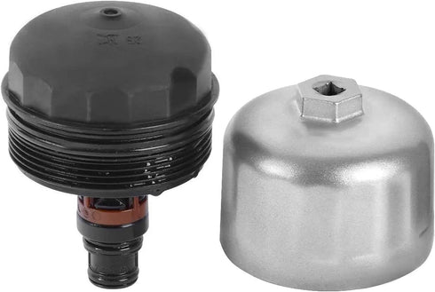 DEDC BMW and Volvo Oil Filter Wrench for 86mm Cartridge Style Filter Housing Caps Removal Tool Oil Filter Socket Wrench Kit with 16 Flutes...