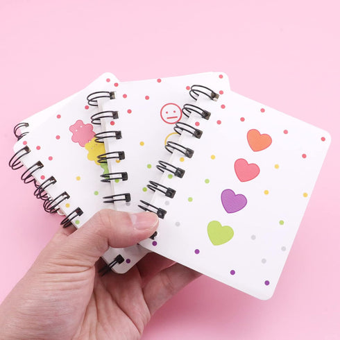 Small Spiral Notepad Cute Notebook, 8 Pack Kawaii Journals for Study and Notes Blank Page Fun Mini Scratch Pads, Back to School Supplies for Gifts...