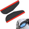 2 PCS Car Rearview Mirror Rain Brow, 6.85" x 2.28" Self-adhesive PVC Carbon Fiber Pattern Side Mirror Rain Shine Shield, Multifunctional Accessori...