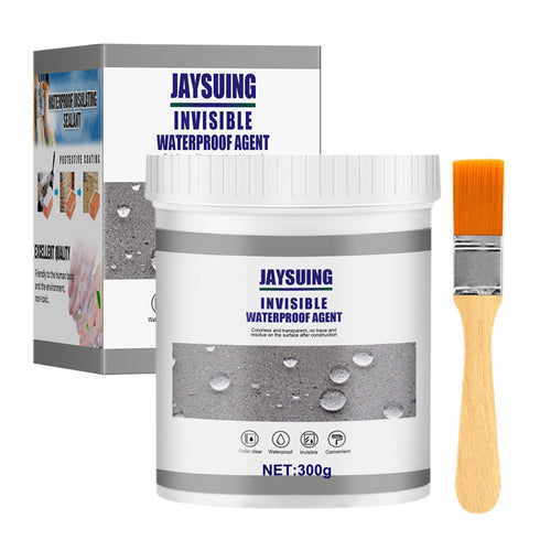 JAYSUING Invisible Waterproof Agent, Waterproof Seal, No Pounding Brick Leakage, Super Strong Adhesive Seal Coating 10.5Fl Oz (300g)...