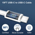 Phone 15/15 Pro Max Charger Fast Charging, 20W Dual Port USB C Charger Block with 10FT Long USB C to C Charging Cable Cord for iPhone 15 Pro Max/1...