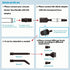 9pcs/Set Universal Vacuum Cleaner Attachments Accessories,Vacuum Attachments for Car Detailing,Car Vacuum Attachments,Mini Micro Tool Car Vehicle ...