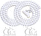 White Cable Organizer Cord Wire Cover Hider Sleeve Management 2 PCS, VIWIEU Clutter Free Coiled Tube Wire Concealer with Cable Tie Clips System fo...