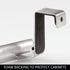 iDesign Axis Curved Over-the-Cabinet Kitchen Bar Holder for Dish and Hand Towels, Pot Holders, 9.75" x 2.75" x 2.5" - Brushed Stainless Steel...