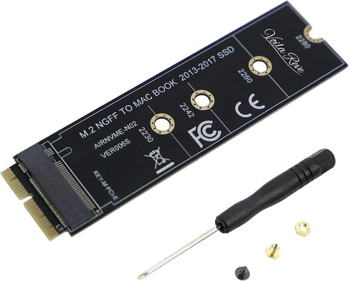 M.2 NVME SSD Convert Adapter for Upgraded MacBook Air Pro Retina Mid 2013-2017, NVME/AHCI SSD Upgraded Kit for A1465 A1466 A1398 A1502 - Standard ...