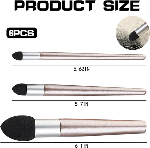 6pcs Blending Stump Artist Blending Sponge Pen,Sketch Modification Sponge Pen,Reusable Sketch Rubbing Sponge Brush Washable Drawing Correction for...