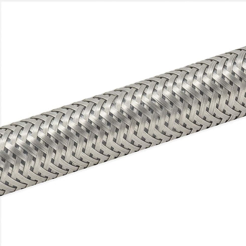Eastman 20 inch Steel-Flex Faucet Connector, 1/2 Inch FIP x 1/2 Inch Compression, Compression Braided Stainless Steel Faucet Supply Line, 48027...