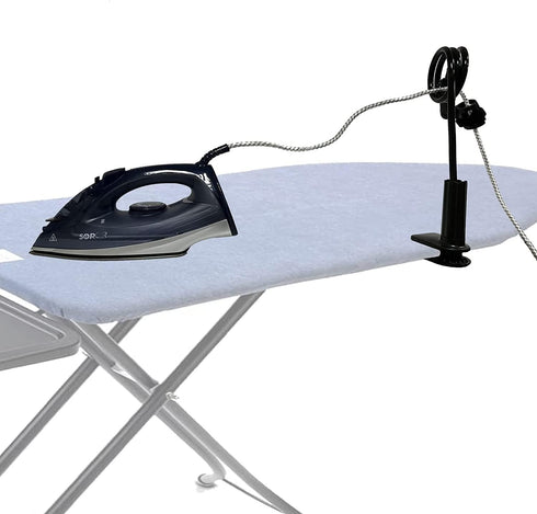 Universal Flexible Iron Cord Minder, Steam Iron Cord Holder for the ironing board helps keep the irons cord out of the way when in use - fits all ...