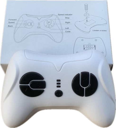 2.4G Bluetooth Remote Control Transmitter Children's Electric Riding Toy Car Replacement Parts White Remote Control JR1839...