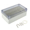 ABS Plastic Junction Box, Dustproof Waterproof IP65 Electrical Box - Universal Project Enclosure Grey, with PC Transparent/Clear Cover 6.2"x3.5"x2...