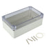 ABS Plastic Junction Box, Dustproof Waterproof IP65 Electrical Box - Universal Project Enclosure Grey, with PC Transparent/Clear Cover 6.2"x3.5"x2...