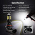 2800 Lumens Extremely Bright 9006 HB4 9006XS 9006LL LED Fog Light Bulbs for DRL or Fog Lights, DOT Approved, 6000K Xenon White (Pack of 2)...