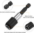 5pack 60mm Magnetic Screwdriver Bits Holder Extension Quick Release Drill Bit Chuck Adapter with 1/4" Hex Shank for Socket Driver Adapter Power To...