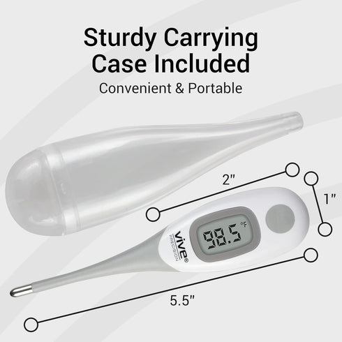 Smart Oral Thermometer - FSA/HSA Approved Medical Grade Body Temperature Reader for Adults, Babies - Digital Fever Monitor with App for Home Use, ...