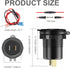 12V/24V USB Outlet Quick Charge 3.0 Dual USB Car Charger Socket with Blue Voltmeter, Waterproof Aluminum Cigarette Lighter USB Charger DIY Kit for...
