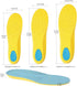 Shoes Inserts Memory Foam Insoles Shock Absorption Pain Relief Plantar Fasciitis Arch Supports Breathable PU Sports Feet Insoles for Men Women and...