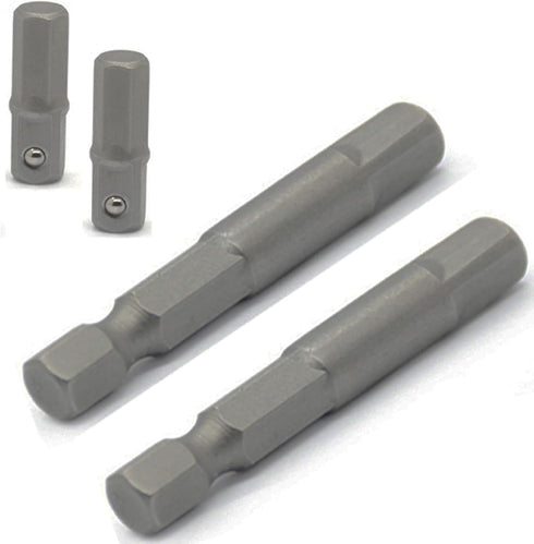 1/4 hex to 1/4 socket adapter,Hex to Square 1/4" Socket Bit Adapter,Power Tool Replacement Part Adapter Suitable for Drill Driver Socket Driver El...