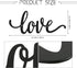Metal Wall Decor Rustic Letter Signs Black Wall Art Hanging Word Cutout Decoration for Home (Love Style)...