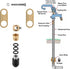 850 Sb Yard Water Hydrant 8 Piece Repair Kit & Plunger for Use with 4800 Model and 800Sb Series Yard Hydrant...