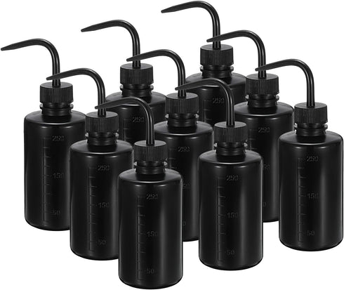 PATIKIL 250ml Wash Bottle, 9pcs Plastic Squeeze Bottle Narrow Mouth Bottle Watering Tools Foam Bottle for Green Soap Cleaning Washing Irrigation, ...