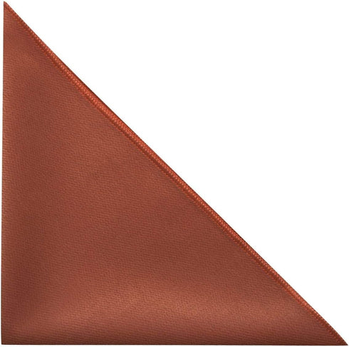 King & Priory Luxury Bronze Textured Velvet Pocket Square, Handkerchief, Brown...