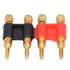 2Pcs Stackable Dual Banana Banana Plugs for Speaker Wire, Banana Connectors for Speaker Wire, Brass Banana Plug 2 Way Banana Connectors Male Plug ...
