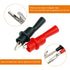4PCS Silicone Alligator Clips Set, Professional 1000V 10A Alligator Clip Test Kit, Banana Test Lead Probe Clip, Test Extension Suitable Used in La...