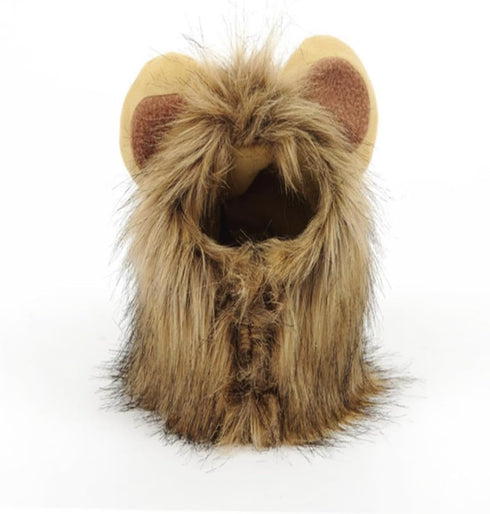 1pc Funny Wigs Dog Wigs Dog Lion Cosplay Realistic Lion Mane Hats Aquarium Plant Holder Costume Bonnet Cat Costume Hat Cat Lion Costume Dog Lion H...