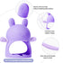 NCVI Baby Silicone Teether Hand Grip for 0-6 Months, Never Drop Baby Sucking Teething Relief Hand Held, Hand Wrist Chewing Teether Toys Mitten for...