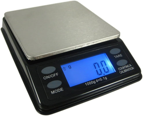 Mini Bench Digital Pocket Scale, 1000 x 0.1gm, Black/Silver...