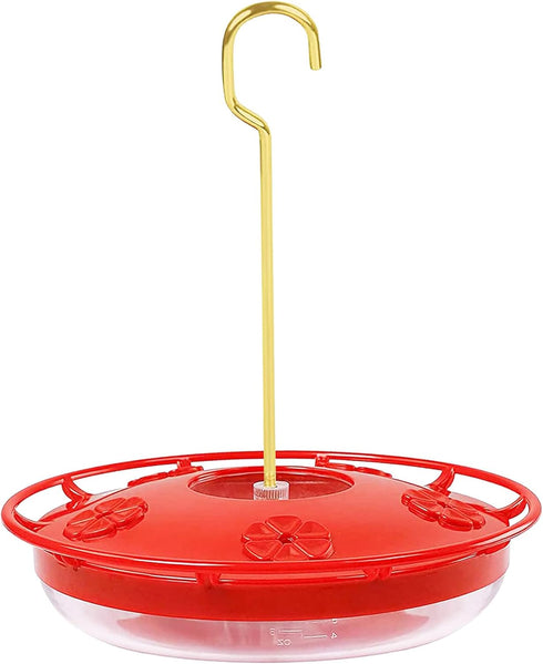 HighView 14 Oz Hummingbird Feeder Hanging Outdoor Nectar Feeding Station with 5 Ports and Perch...