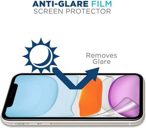 Tech Armor Matte Anti-Glare/Anti-Fingerprint Film Screen Protector Designed for Apple iPhone 11, Xr 6.1 Inch 3 Pack 2019...