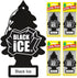LITTLE TREES Air Fresheners Car Air Freshener. Hanging Tree Provides Long Lasting Scent for Auto or Home. Black Ice, 24 Air Fresheners...