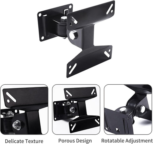 TV Monitor Wall Mount Bracket with Swivel Articulating for Most 14-24 Inch LED LCD Flat Screens TVs, Max VESA 75x75mm to 100x100mm up to 35 lbs/15...
