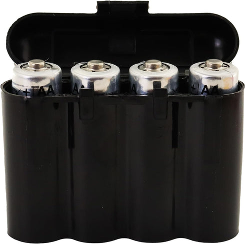 10 Pack AA/AAA / CR123A Black Battery Holder Storage Cases...