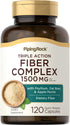 Piping Rock Fiber Complex | 1500mg | 120 Capsules | Triple Action Fiber | with Psyllium, Oat Bran and Apple Pectin | Non-GMO Supplement...