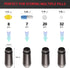Small Pill Case Waterproof Keychain Pill Box Portable Single Chamber Aluminum Alloy Pill Container EDC Gadgets for Pocket or Purse (Gray)...