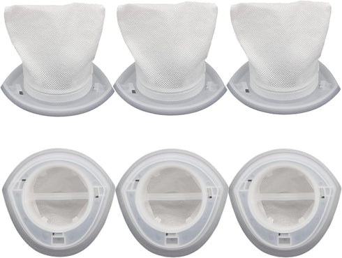 6-Pack EVF100 Filters Compatible with Black+Decker HNV220B, HNV215B, HNV115B Series, HHS315J01, BDH7200CHV, BDH9600CHV, HNV220BCZ Series Hand Vacu...