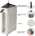 ZERO JET LAG 25 Inches Slim Laundry Storage Hamper - Large Rolling Clothes Hamper - Rolling Storage Bin - Tall Corner Basket - Clear Window Visibl...