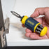VACO VAC1080 Multi-Bit Stubby Screwdriver, Impact Driver, 8-in-1 Adjustable Magnetic Tool with Phillips, Slotted, and Square Bits...