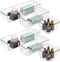 6 Pcs Clear Drawer Organizer Set, 3 Size Acrylic Drawer Storage Trays, Storage Tray for Makeup, Kitchen, Gadgets, Office...