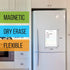 Dry Erase Small Magnetic to Do List White Board for Fridge A5 - Lined Dry Erase Todo List for Refrigerator - Daily Magnetic Planner - Mini Whitebo...