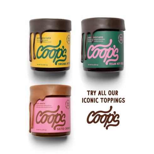 Coop's Salted Caramel Sauce: Rich and Buttery, Gourmet, All Natural, Handcrafted, Gluten Free, Non-GMO, Award Winning, Ice Cream Toppings, Dessert...