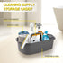 Cleaning Caddy, Cleaning Caddy Organizer with Handle, Plastic Tool Storage Cleaning Supply Caddy for College Dorm, Kitchen, Garden, Under Sink,Gra...