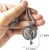 Viking Necklace for Men Norse Wolf Raven Compass Amulet Pendant Viking Rune Talisman Necklace Jewelry Gifts...