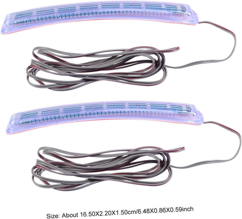 1 Pair Turn Signal Side Mirror Strip Lights Mirror Reflector Light Cars Car Mirror Light Truck Marker Strip Light Car Turn Light Trucks Rearview M...