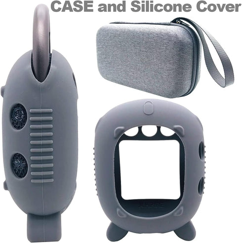Hard Carrying Case and Silicone Cover for JBL Clip 4 Portable Bluetooth Speaker, Protective Travel Case Storage for JBL Clip 4 (Hard Case+Silicone...