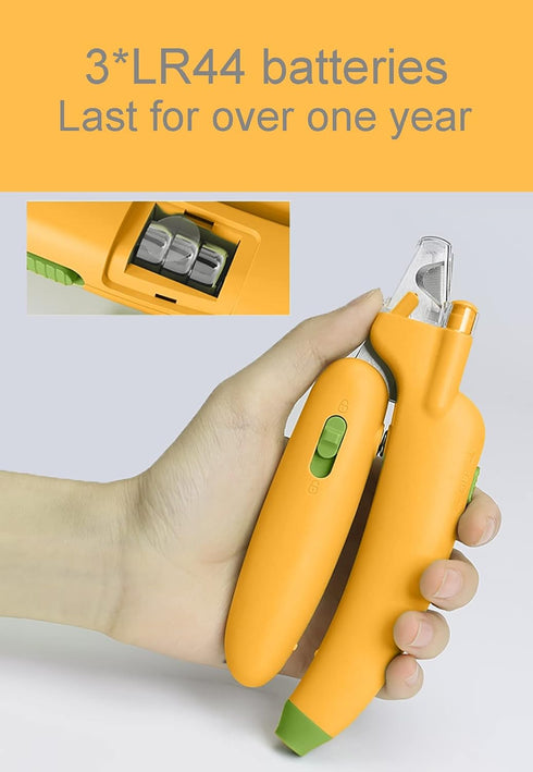 Cats Nail Clipper Trimmer with LED Light Grooming Tools for Pets Wood's Lamp...