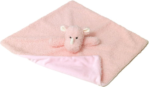 Baby Pink Rhino Soft Stuffed Animal Security Blanket, Plush Rhino Character Lovey Blanket, Baby Shower/Nursery Gift, Cuddly Newborn, Infant, Toddl...